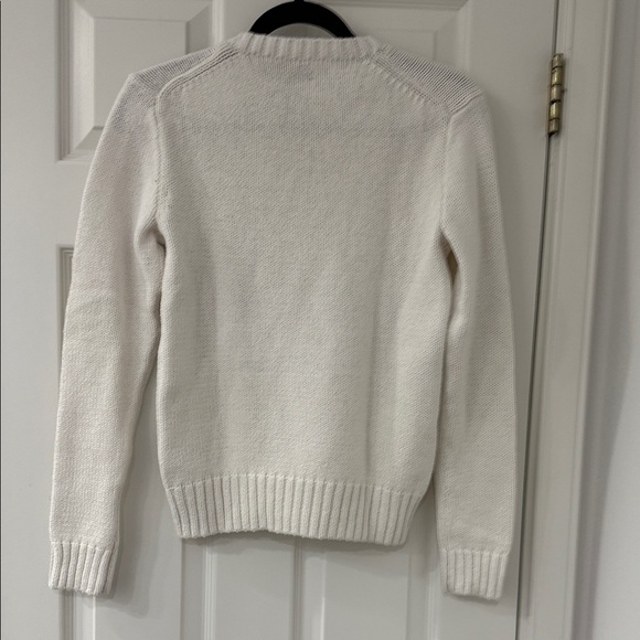 Polo by Ralph Lauren White Crew Neck Sweater - Picture 4 of 7